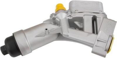 MITZONE Upgrade Aluminum Oil Cooler Filter Housing Assembly Compatible with 2016