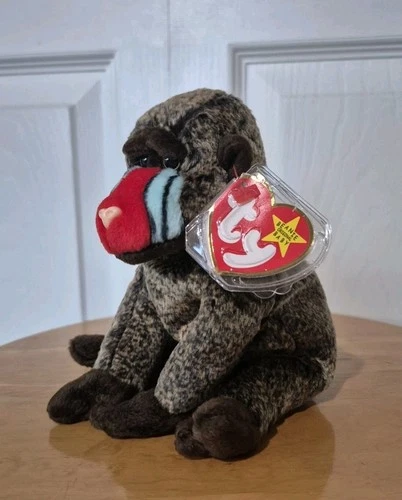 Ty Beanie Baby 1999 Vintage Cheeks The Mandrill With Tags Monkey