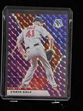 2021 Panini Mosaic Chris Sale #6 Purple Mosaic Prizm /49 Boston Redsox