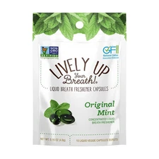 Chewable Mint Capsules for Fresh Breath, 120 Count, Vegetarian Formula