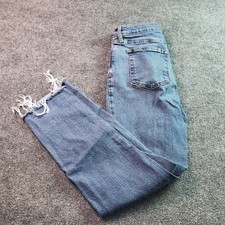 Universal Thread Women Mid Rise 80s Slim Jeans Distressed Cropped Size 6R