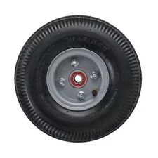 10 In. X 3-1/2 In. Hand Truck Wheel 4-Ply Pneumatic with Sealed Semi-Precision B
