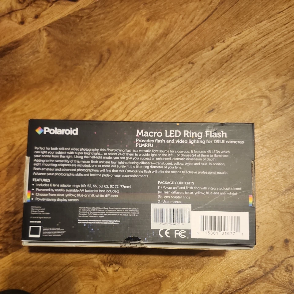 POLAROID Macro LED Ring Flash Macro LED Ring Flash PLMRFU *-BRAND NEW-* - Image 2 of 2