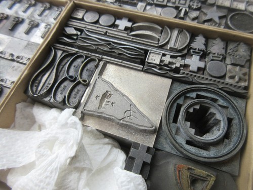 Letterpress Lead Type Misc. Dingbats, Decorators, Multi-color, Holiday C8 - Picture 5 of 10