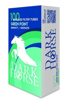 Dark Horse Green Point Mint CLICK Zigarettenhülsen (1000 Hülsen)
