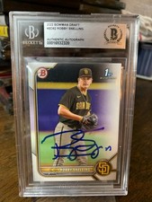 Robby Snelling 2022 Bowman Draft 1st Autographed Auto BAS