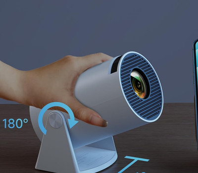 Mini-Projektor Polocsh HY300 Pro Full HD 720P WiFi für Smartphones/PC/PS5/Xbox