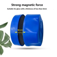 Blue Mini Fish Tank Magnetic Brush Aquarium Cleaning Glass Scraper Cleaner sse