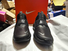 Nike Flex Runner 4 PS FJ2894-001 Black Slip-On Mesh Breathable Running Sneaker
