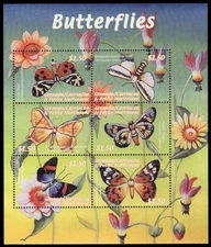 GRENADA-GRENADINES 2193 - Butterflies and Moths "Souvenir Sheet" (pc20727)