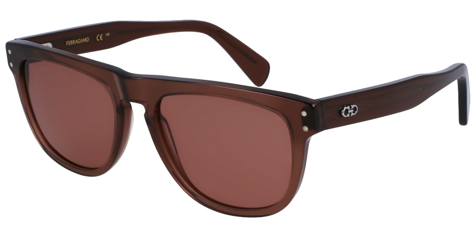 Ferragamo Mens Stylized Flat Top Square Sunglasses - SF1111S-232 - Italy 13690₽