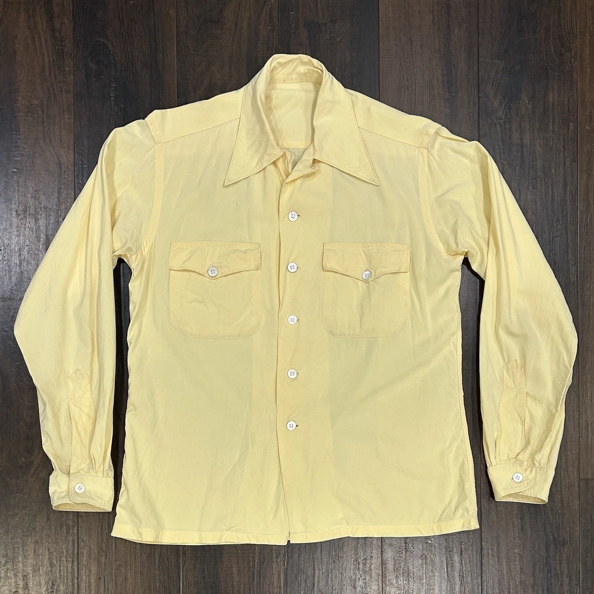 Gabardine Vintage Casual Shirts for Men for sale - eBay