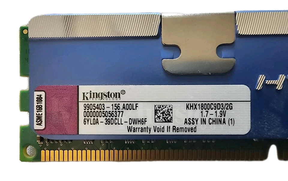 Kingston HyperX 2GB DDR3 1800MHz Desktop Memory KHX1800C9D3/2G PC3-14400 - Image 2 of 2