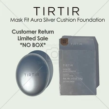 TIRTIR Mask Fit Aura Silver Cushion Foundation 0.63fl oz,**NO BOX** Limited Sale