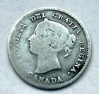 1875 Canada 5 Cents Silver — photo from another recent sale