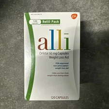 Weight Loss Diet Pills, Orlistat 60 mg Capsules 120 Count Refill Pack EXP07/26+