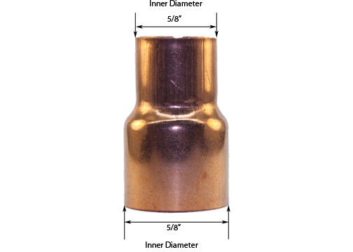 Libra Supply 5/8'' x 1/2'' Copper Coupling Bushing Fitting Reducer FTGxC, 20pcs