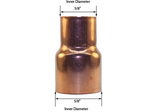 Libra Supply 5/8'' x 1/2'' Copper Coupling Bushing Fitting Reducer FTGxC, 20pcs