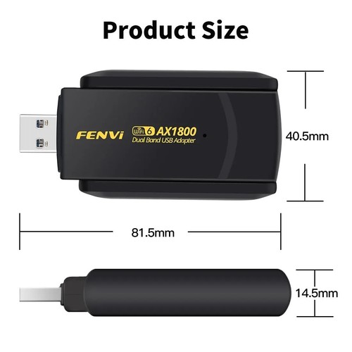 1800Mbps ax USB3.0 Wireless WiFi 6 Receiver 2.4/5GHz Dual-Band Adapter Dongle UK - 第 5/7 張圖片