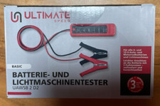 2x Batterie und Lichtmaschinentester von Ultimate Speed UAWSB 2 D2 neu
