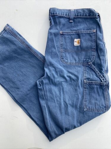 C* Carhartt FR Carpenter's Jeans Size 38x34 #290-83 GOOD CONDITION 
