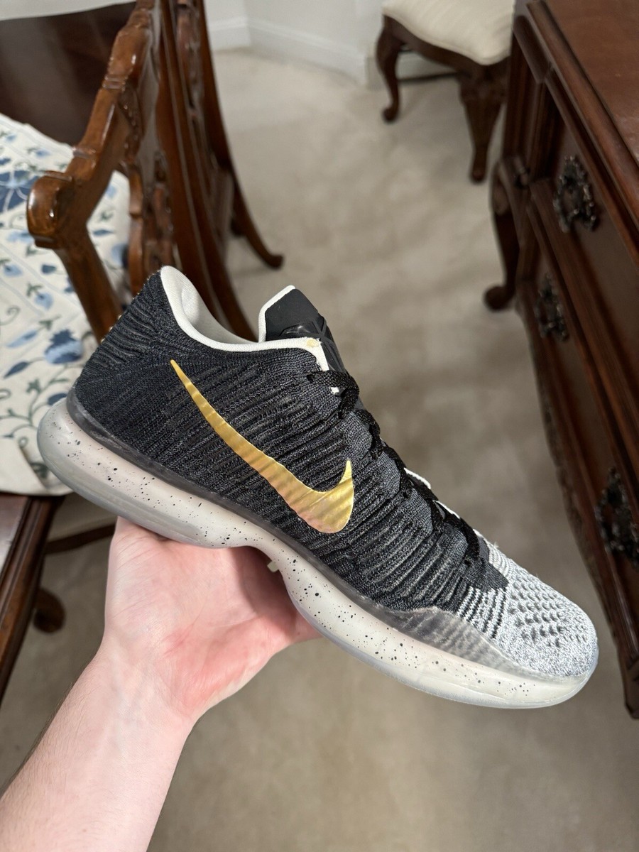 シューズ(男性用) NIKE ID KOBE 10 White/GOLD Nike Kobe 10 Mid EXT 