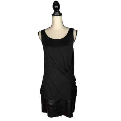 NEW Bailey 44 Black Drop Out Faux Leather Dress Size: L | eBay NEW Bailey 44 Black Drop Out Faux Leather Dress Size: L | eBay