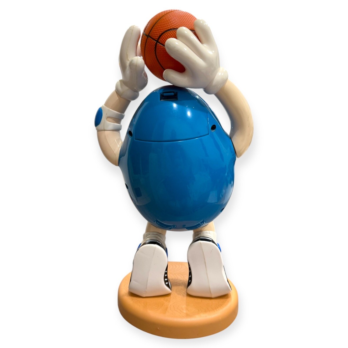 Vintage Mars M&Ms Candy Dispenser Figurine Blue M&M Basketball