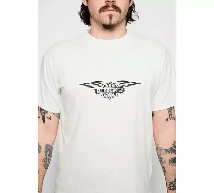Harley Davidson ★【ノースリーブ Tシャツ】Silver Wing Boxy OG Silver Wing Standard T-Shirt - Sand Gray | Harley