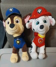 Chase  Marshall - Paw Patrol LARGE Plush Lot Nickelodeon 15  Stuffed Animal