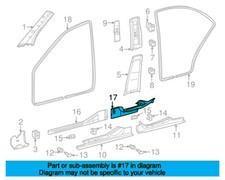 Mercedes-Benz C-Klasse W203 Einstiegsleisten hinten rechts innen A20368628369B51