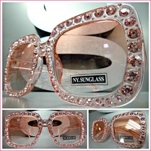 oversized pink glasses