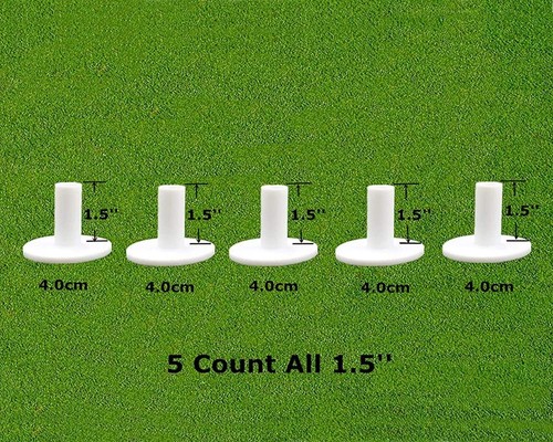 Dura Rubber Tee For Driving Range Practice Mat New Assorted 5 Pack White New - Picture 8 of 8