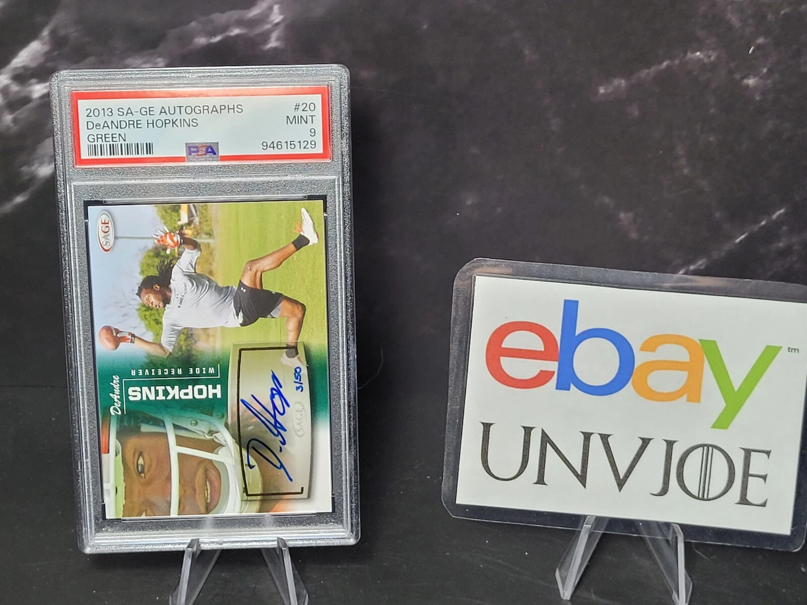 DeAndre Hopkins SA-GE Autographs #20 Green