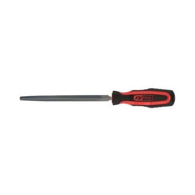 Lime Plate KS TOOLS – Forme B, Douce, 200 Mm, DIN 7261, Manche Bi-matière