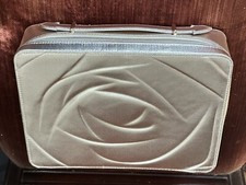 Lancome Cosmetic Makeup Bag Train Case Golden Color W/Handle  Zipper 2023 NEW