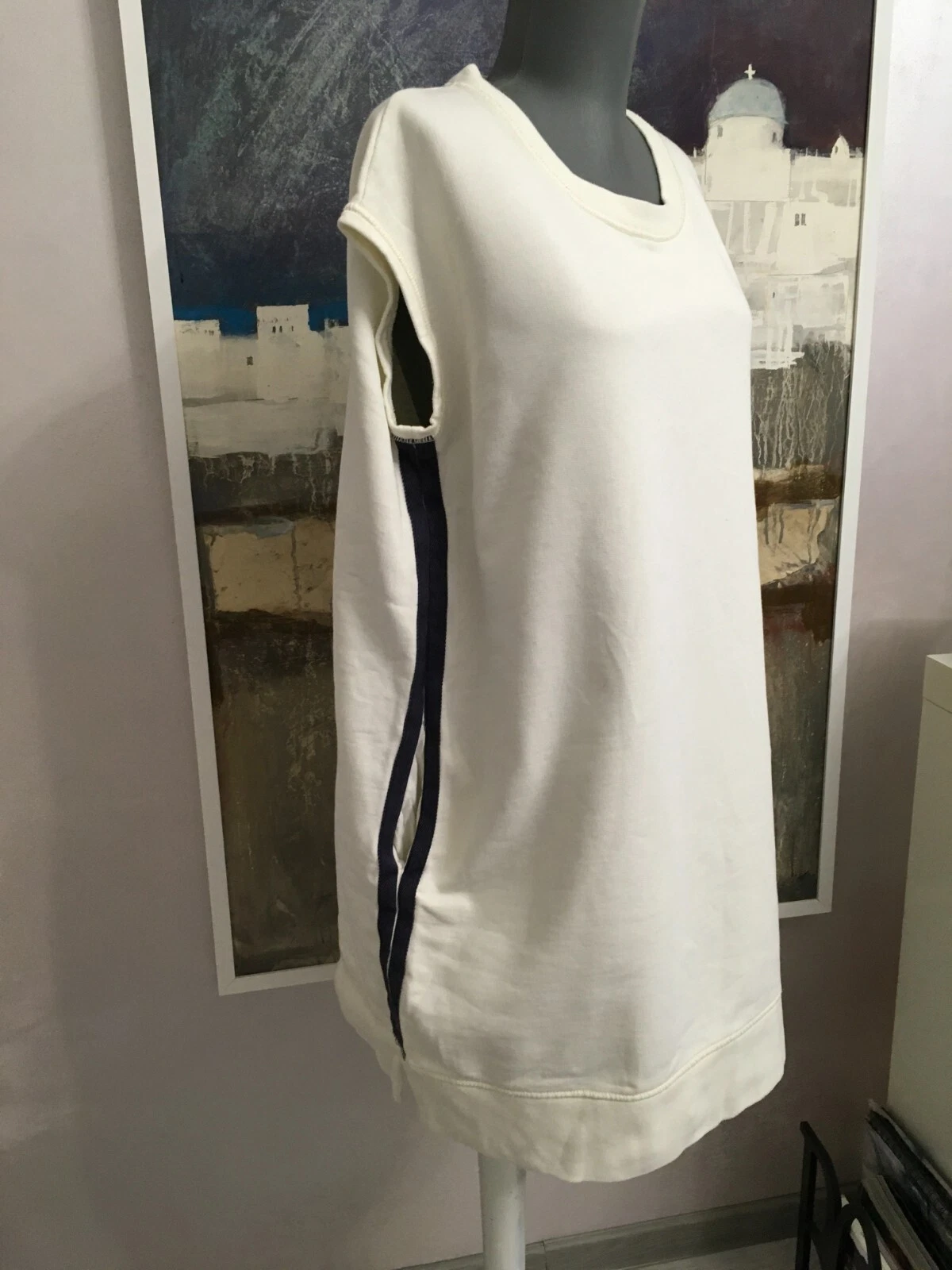 Acne Studios Atlas tunica corta SS14 cotone bianco XS