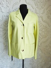 DROME New Leather Lime Yellow Blazer Jacket M...