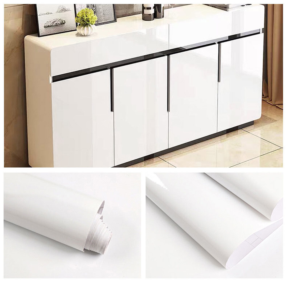 10M Glossy Pvc Sticky Back Vinyl Self Adhesive Worktop Cupboard Door