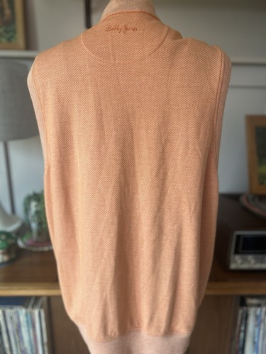 Bobby Jones Players 100% Peruvian Pima Cotton Vests Men's XL Orange - Picture 6 of 13