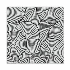 Hero Arts "CIRCLE PATTERN" Background Cling Bold Prints Stamp 6"x6" 2020