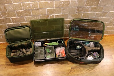 Lot D'accessoires De Pêche Au Carp - Marques Korda, Fox, Thinking Anglers, Leaders, Boîtes