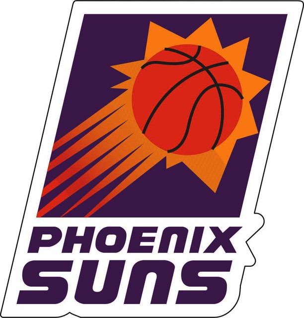 Phoenix Suns NBA Basketball bumper sticker wall decor vinyl decal, 5"x