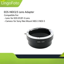 Lens Mount Adapter EOS-NEX for EOS EF/EF-S Lens to for Sony NEX Mount NEX3 NEX5