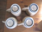 Stoneware Coffee Mugs Cups Set of 4 Sango Nova Brown — photo 3