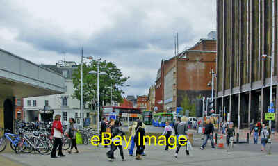 Photo 6x4 Reading, outside station entrance along The Forbury, 2011 View  c2011