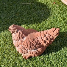 Statua di pollo, decorazione di pollo da giardino - Divertente decorazione per figurine di pollo da giardino, artigianato in resina | Ornamento per recinzione da cortile per animali da fattoria, decor