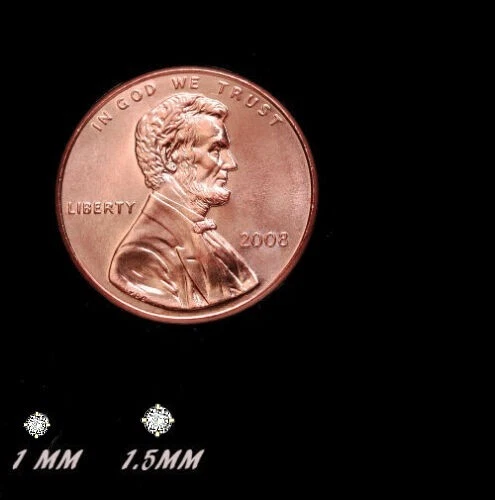 Piercing de nariz con pasador de circonita cúbica L relleno de oro de 14K Foto 3 de 4