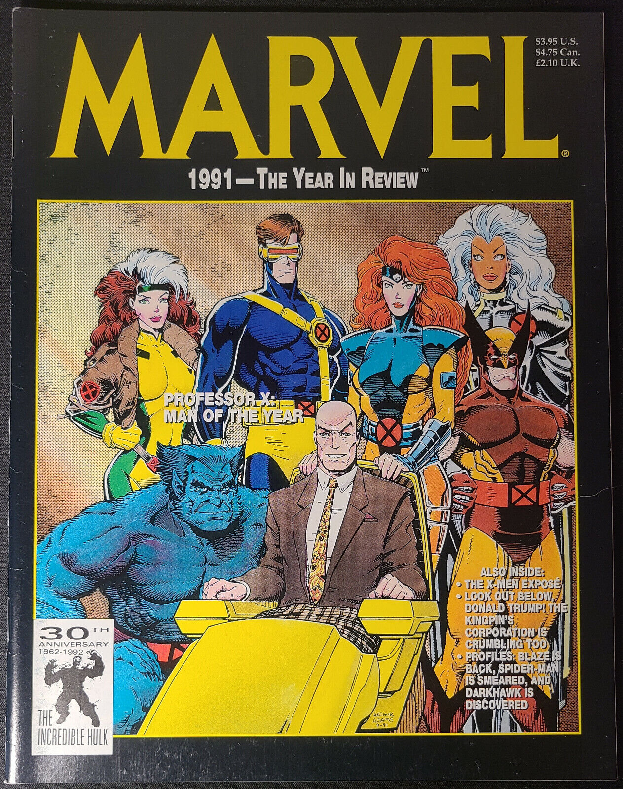 MARVEL 1991 THE YEAR IN REVIEW Magazine (Dec 1991) Arthur Adams X-Men