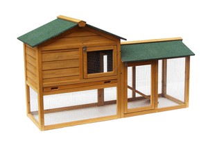 Details About Used 58 Rabbit Hutch Cage Wooden Pet House Small Chicken Coop 0305